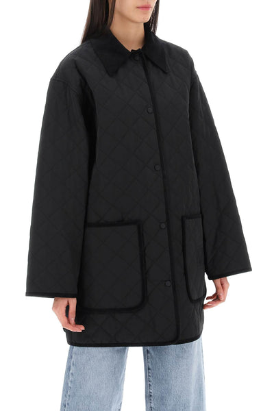 Toteme quilted barn jacket 241 WRO1022 FB0169 BLACK