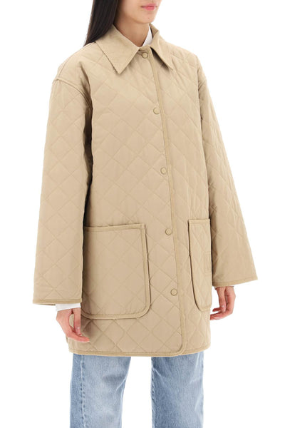 Toteme quilted barn jacket 241 WRO1022 FB0169 BISCUIT