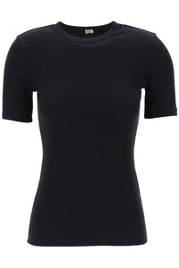 Toteme ribbed jersey t-shirt for a 241 WRT1459 FB0094 BLACK