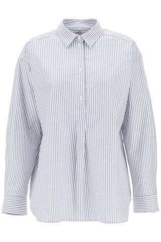 Toteme striped oxford shirt 241 WRT992 FB0072 BLUE WHITE