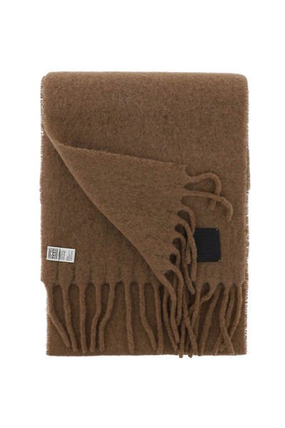 Toteme brushed wool scarf 241 WSC1013 FB0088 BISCUIT