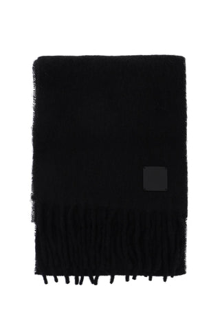 Toteme brushed wool scarf 241 WSC1013 FB0088 BLACK