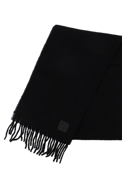 Toteme brushed wool scarf 241 WSC1013 FB0088 BLACK