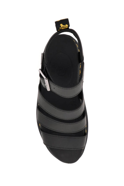Dr.martens hydro leather blaire sandals 24235001 BLACK