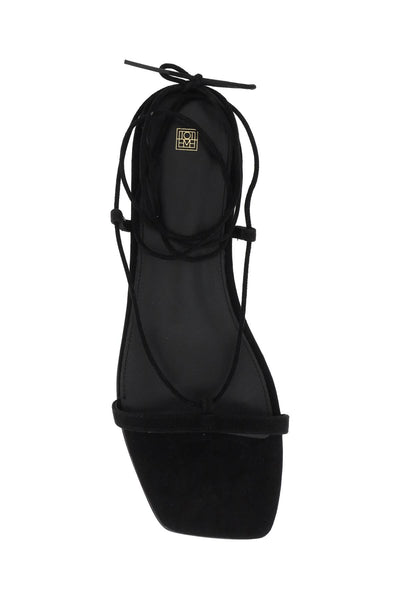 Toteme suede sandals for women 242 WAS2053 LE0012 BLACK