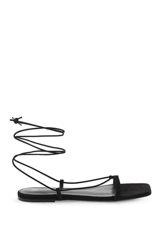 Toteme suede sandals for women 242 WAS2053 LE0012 BLACK