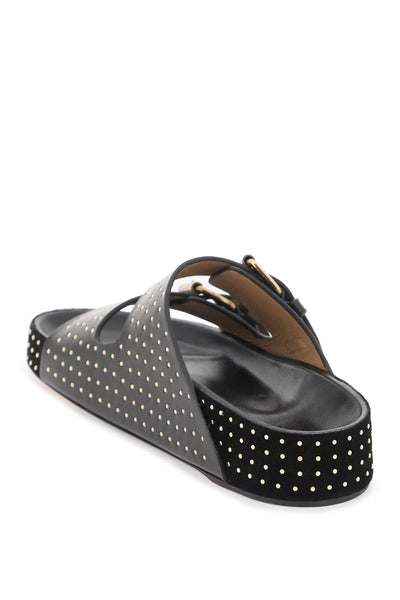 Isabel marant lennyo studded slides SD118FA B2B03S BLACK