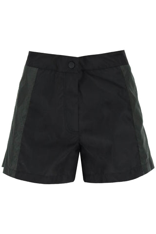 Moncler born to protect nylon shorts with perforated detailing 2B000 12 539ZD CHARCOAL