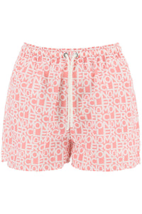 Moncler 科技布料基本款標誌短褲 2B000 14 596S8 粉紅色