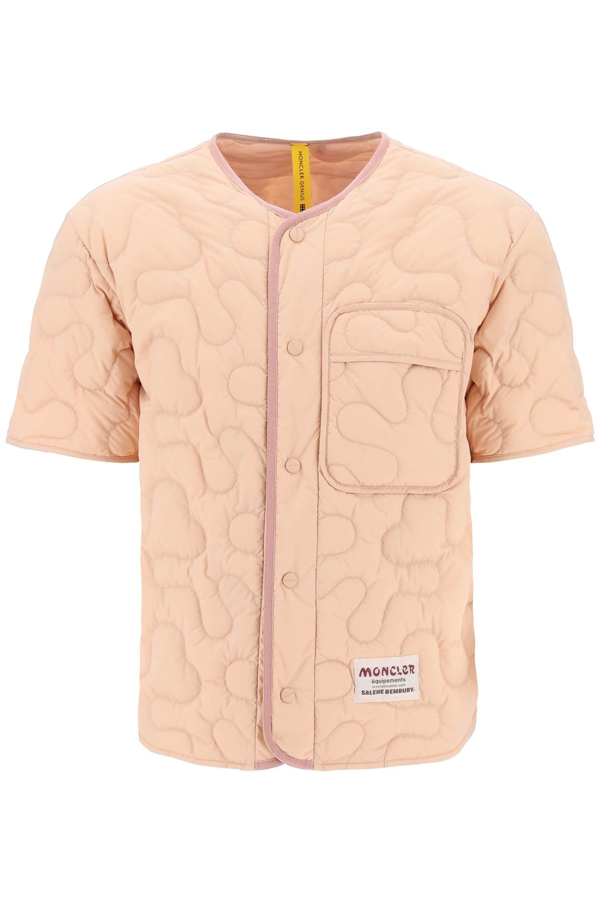 Moncler x salehe bembury short-sleeved quilted jacket 2F000 02 M3224 LIGHT PINK