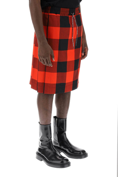 Vivienne westwood 格紋羊毛短裙 2F01000WW00R3 紅/黑