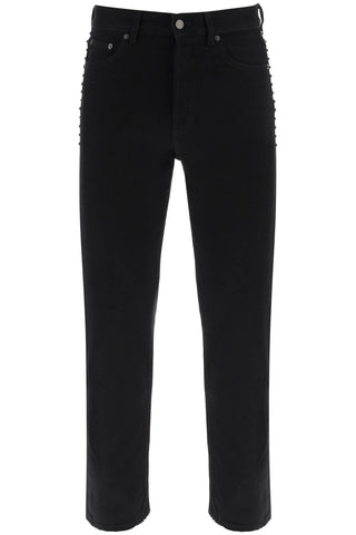 Valentino black untitled studs jeans 2V3DE01T93P NERO