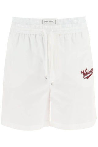 Valentino bermuda with incorporated boxer detail 2V3RDC628YH BIANCO