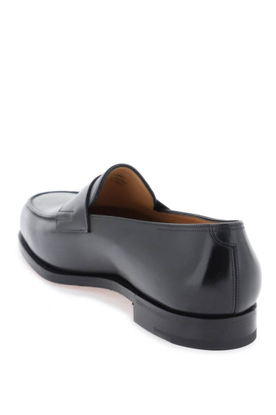 John lobb leather lopez loafers 309031L BLACK