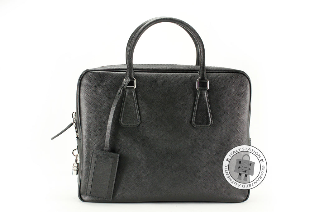 PRADA Prada VS0305 9Z2 Saffiano Travel Borsa DA Viaggio Nero