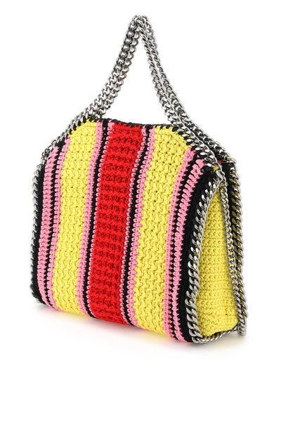 Stella mccartney 'falabella' 鉤編手提包 371223 WP0131 粉紅色