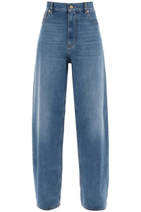 Valentino garavani loose jeans with straight cut 3B3DD15F80W DENIM BLU LAV CHIARO