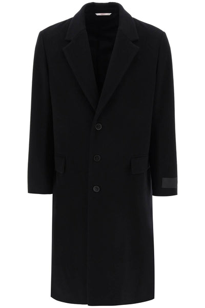 Valentino garavani single-breasted wool coat 3V3CA4347TU NERO