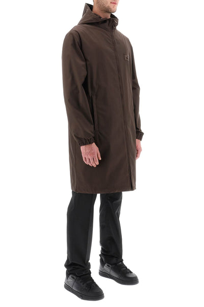 Valentino garavani 雨衣，搭配 maison valentino 橡膠標籤 3V3CJB92CKV 棕色