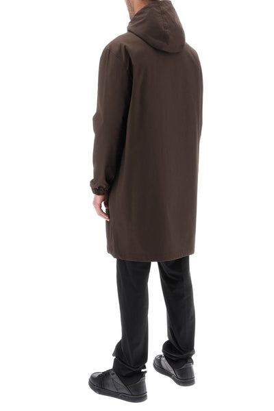 Valentino garavani 雨衣，搭配 maison valentino 橡膠標籤 3V3CJB92CKV 棕色