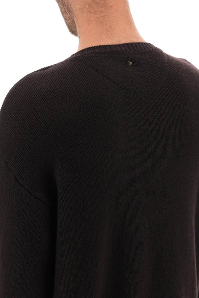 Valentino garavani cashmere sweater with stud 3V3KC26X9JP EBANO