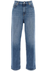 Valentino garavani wide leg jeans 4B0DD16X8JS MEDIUM BLUE DENIM