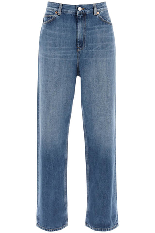 Valentino garavani wide leg jeans 4B0DD16X8JS MEDIUM BLUE DENIM