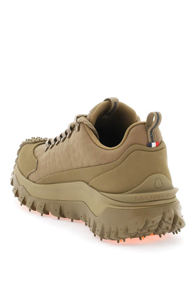 Moncler x roc nation by jay-z trailgrip low-top sneakers in embossed nylon 4M000 30 M3765 GREEN ORANGE