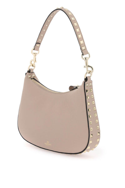 Valentino garavani rockstud small hobo bag 4W0B0M37TAG POUDRE