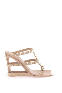 Valentino garavani cut-out wedge mules with 4W2S0ID7VOD ROSE CANNELLE