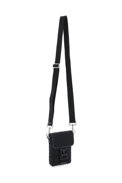 Valentino garavani black iconographe mini crossbody bag 4Y2P0U73CSH NERO