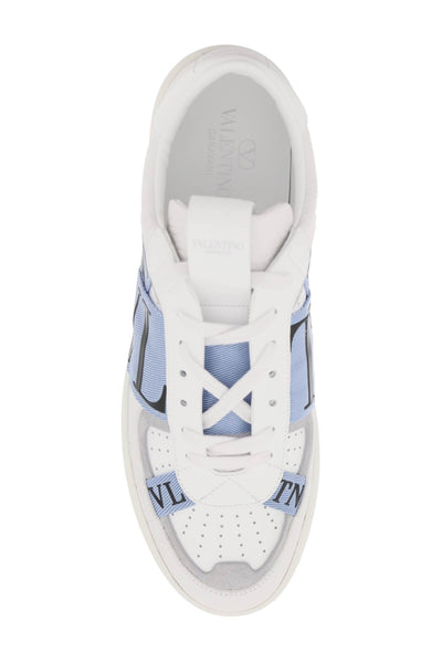 Valentino garavani vl7n low-top sneakers 4Y2S0C58GAK BIANCO PASTEL GREY POPELINE BLUE NERO