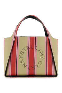 Stella mccartney 'stella logo' raffia tote bag 502793 WP0141 RED