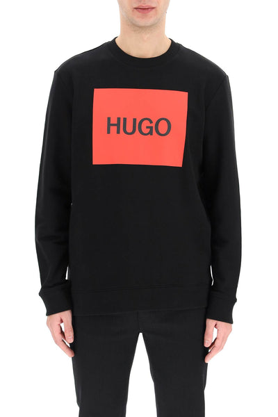 Hugo duragol logo box sweatshirt 50467944 BLACK 001