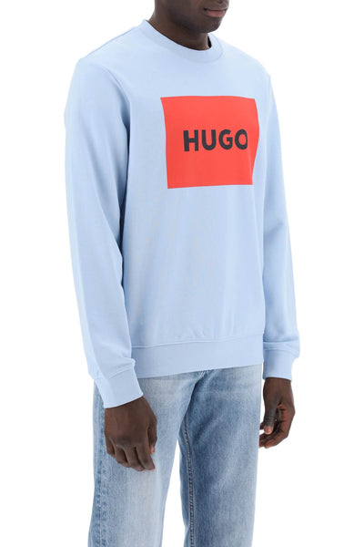 Hugo duragol logo box sweatshirt 50467944 LIGHT PASTEL BLUE