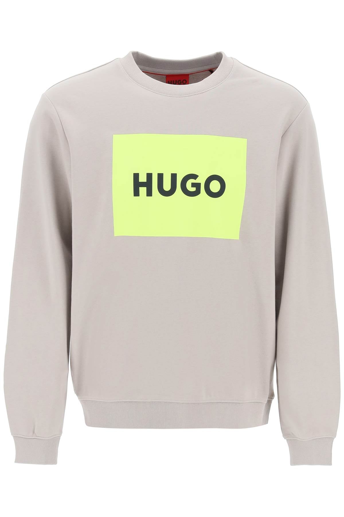 Hugo duragol logo box sweatshirt 50467944 LIGHT PASTEL GREY