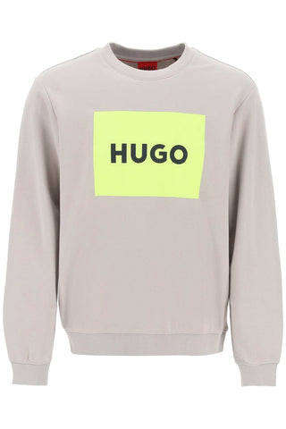 Hugo duragol logo box sweatshirt 50467944 LIGHT PASTEL GREY