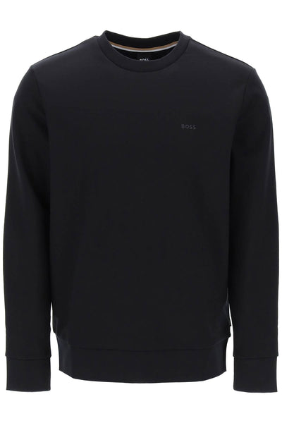 Boss french terry crewneck sweatshirt 50471981 BLACK