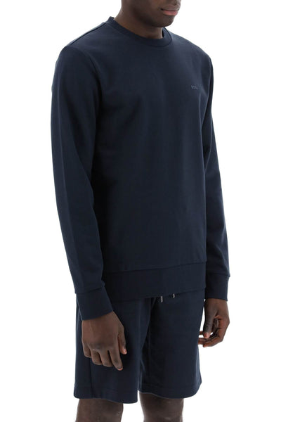 Boss french terry crewneck sweatshirt 50471981 DARK BLUE