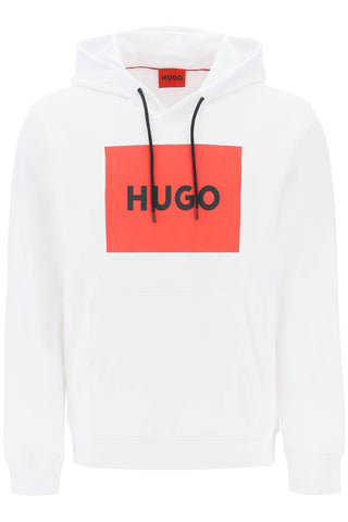 Hugo logo box hoodie 50473168 WHITE
