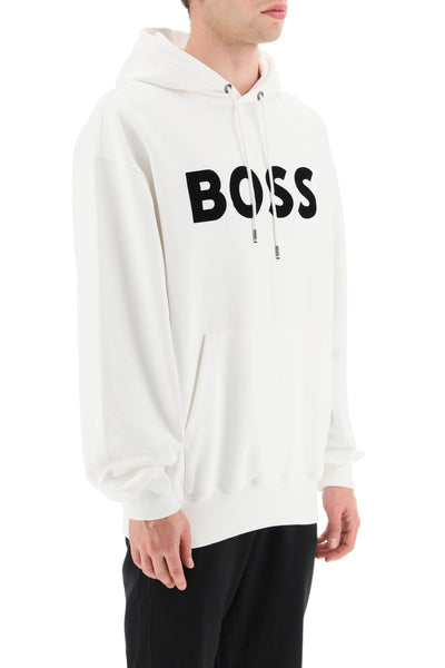 Boss 'sullivan' 標誌連帽衫 50496661 白色