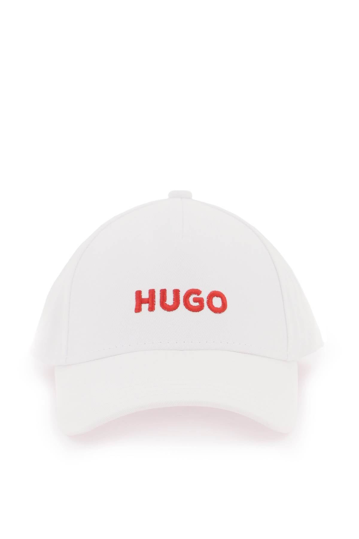 Hugo 刺繡標誌棒球帽 50496033 白色