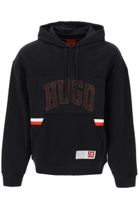 Hugo 寬鬆版型連帽運動衫 50510166 黑色 001
