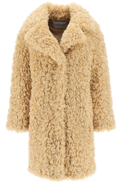 Stand studio 'camille' faux fur cocoon coat 61137 9061 LIGHT CARAMEL