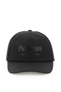 Alexander mcqueen 'mcqueen 塗鴉' 棒球帽 667778 4404Q 黑色