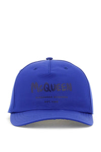 亞歷山大·麥昆（Alexander McQueen）“麥昆塗鴉”棒球帽667778 4404Q皇家