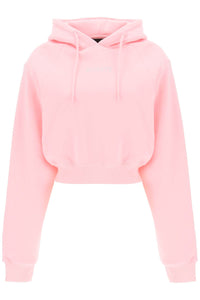 Rotate cropped hoodie with rhinestone-studded logo 700292043 ALMOND BLOSSOM