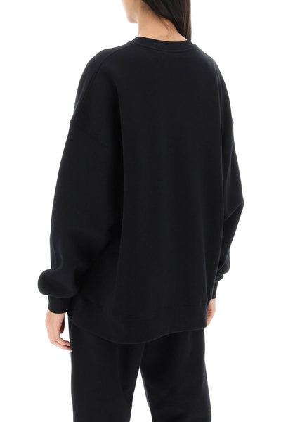 Rotate crew-neck sweatshirt with logo embroidery 700348100 BLACK