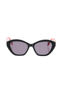 Alexander mcqueen two-tone sunglasses 700967 J0740 BLACK RED GREY