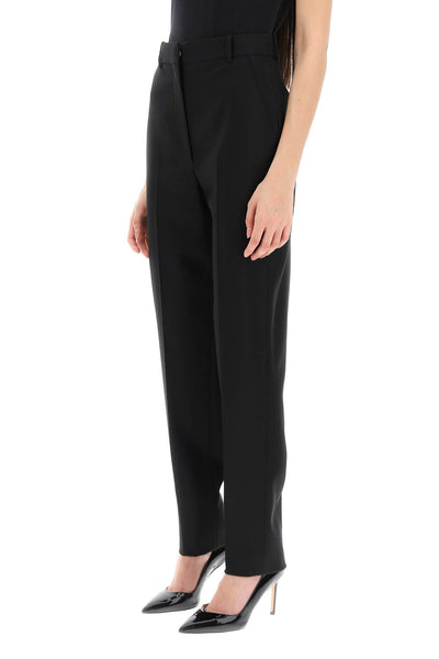 Alexander mcqueen high-waisted cigarette trousers 706827 QJACX BLACK